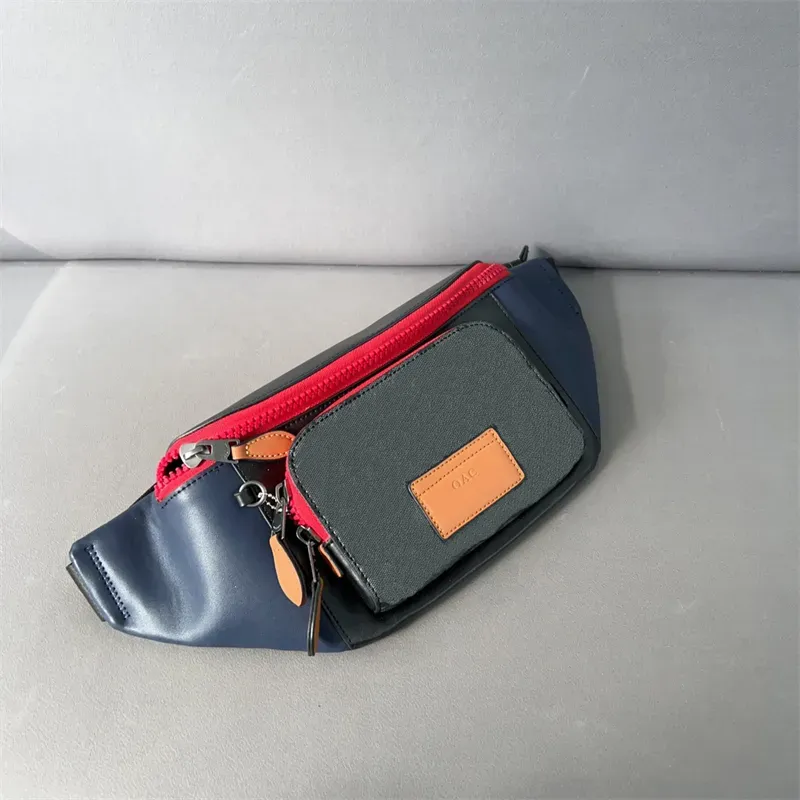 مصمم فاني حزمة لرجال حقيبة الخصر الحزام حقيبة 5 نمط من الجلد كروس تتبع Contrast Fannypack Fashion Bumbag Luxury Weist Bag 231171d