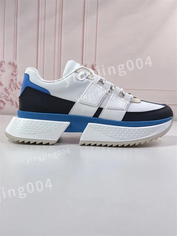2023 Gorący luksusowy projektanci tenis tenisowy na płótnie buty niebieskie mężczyźni buty gumowe haftowane vintage casual trampki Rozmiar 35-46 JSML230501