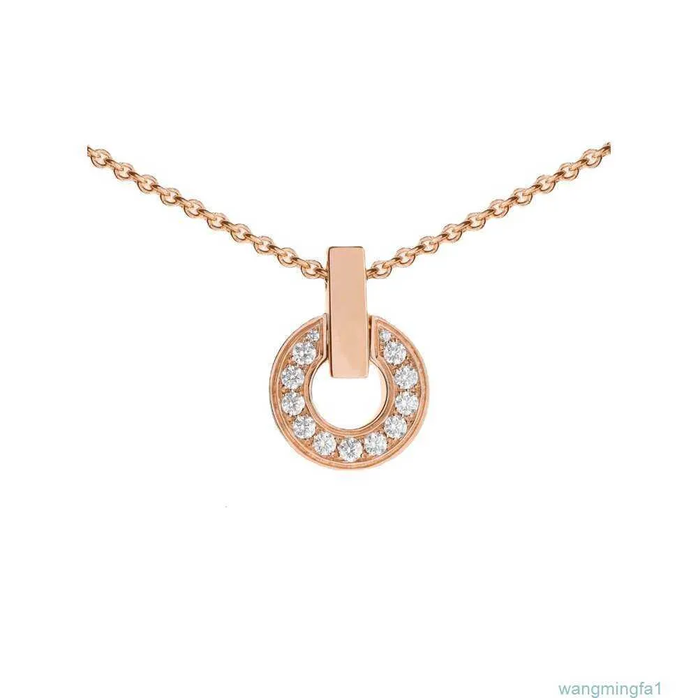 Necklaces Bulgaris Designer Luxury Fashion Women Seiko High Edition S925 Silver Treasure Family Copper Roman Coin Pendant 18k Rose Gold Necklace