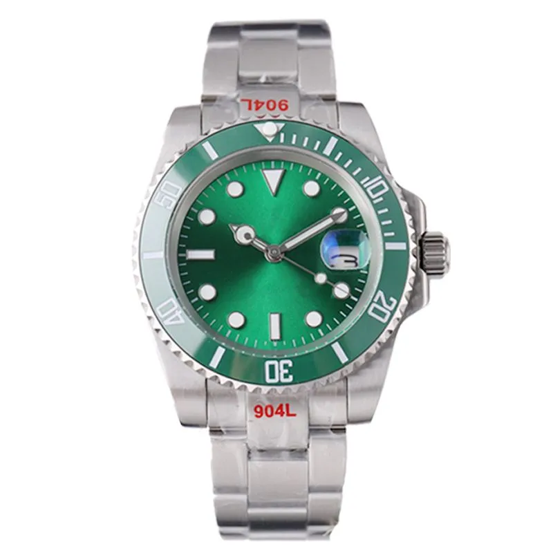 Hommes Qualité U1 Classique Vert Mouvement Automatique 40mm Montres Saphir Lumineux Classique Montre Étanche AAA Fashion Designer Montre-Bracelet Homme avec boîte