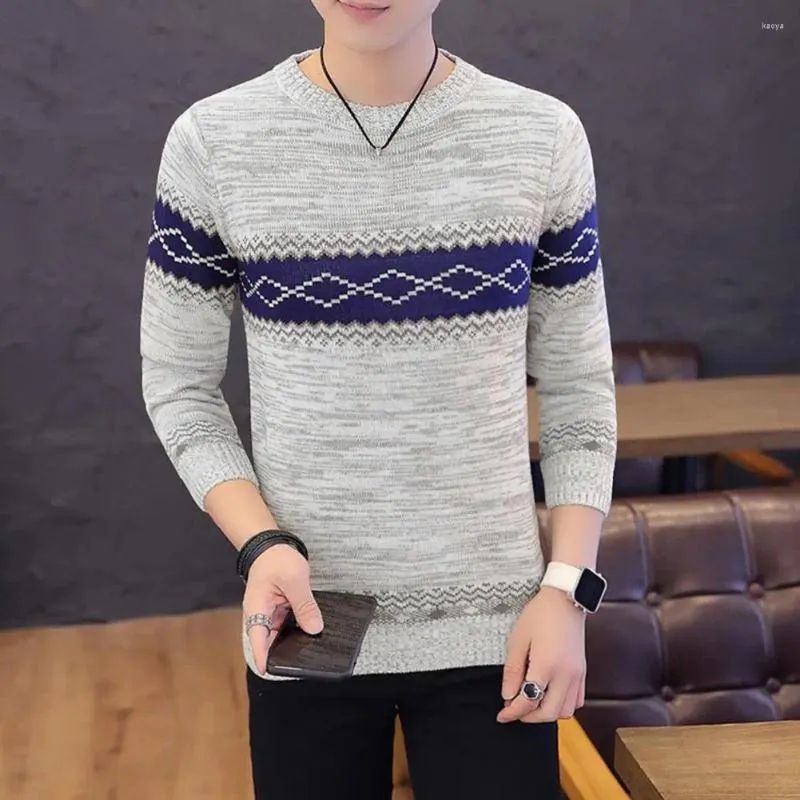 Men's autumn and winter ethnic print warm and comfortable pullove sale