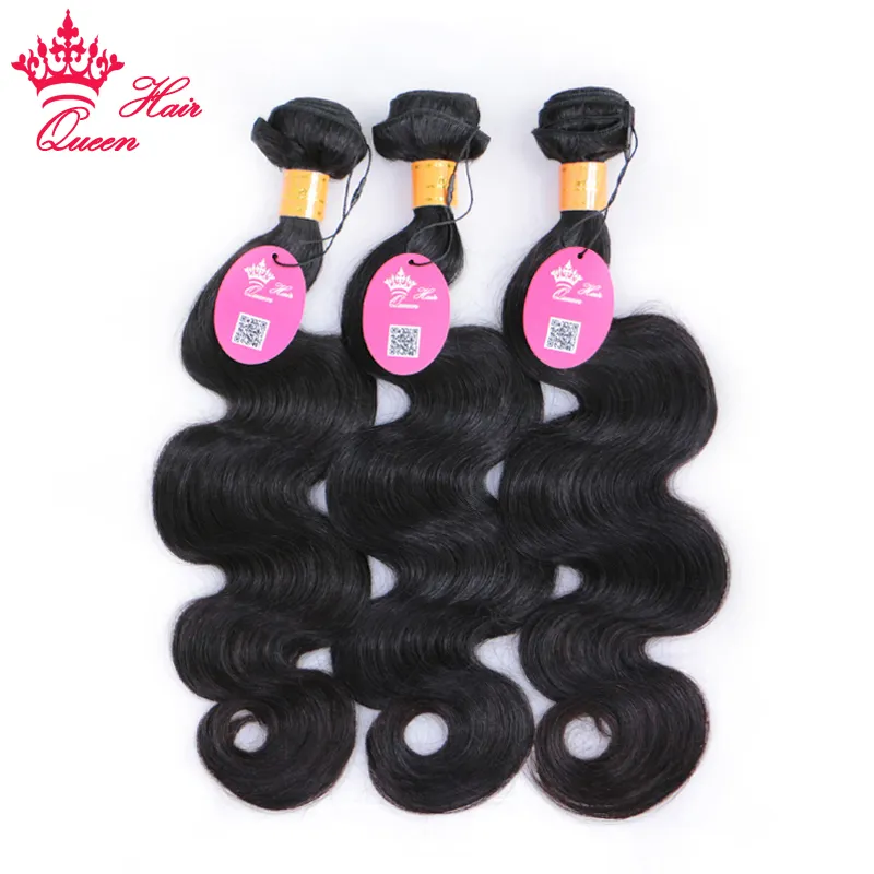 Queen Hair Official Store Bundles de vague de corps Extensions de tissage indien 1/3/4 PCS Bundles de tissage de cheveux bruts humains vierges Extensions de vague de corps 8-28 pouces