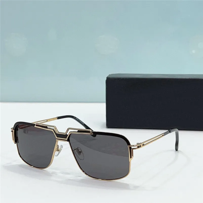 Nouvelles lunettes de soleil pilotes de design de mode 9103 monture en métal et demi-acétate style allemand lunettes de protection uv400 extérieures avant-gardistes et généreuses