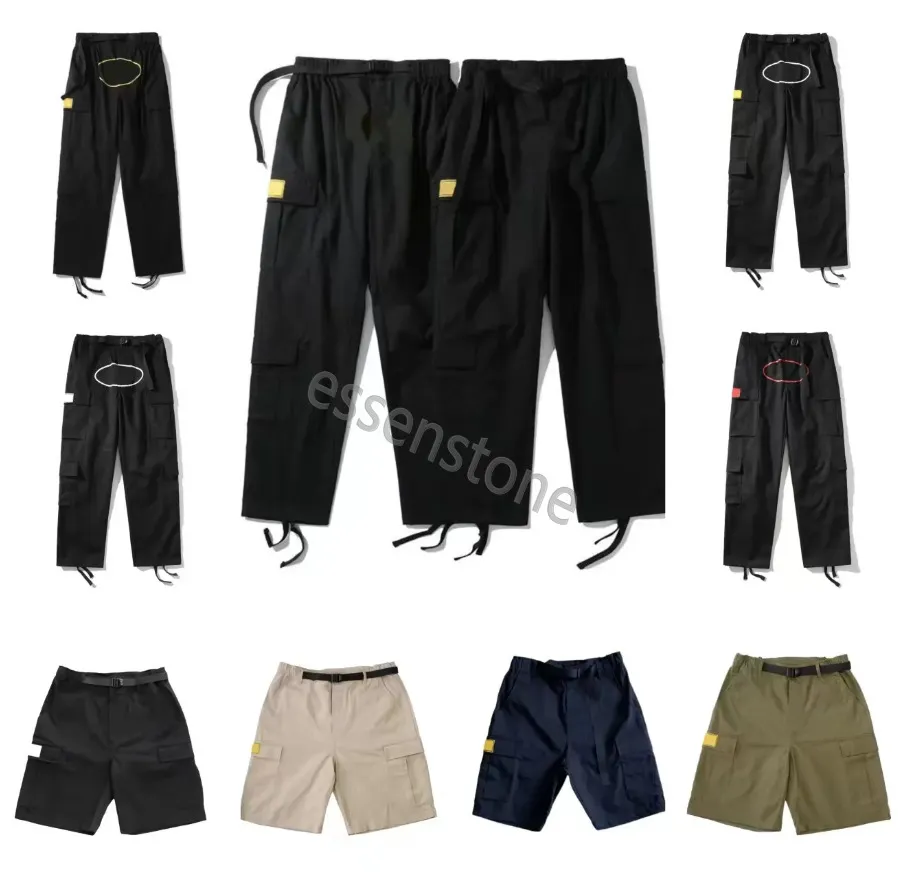 Herenbroek Cargo Heren corteizepants man Hip Hop Casual broek Militaire Retro Multi-pockets Rechte losse overalls Button Fly Paar trainingsbroek met rechte pijpen