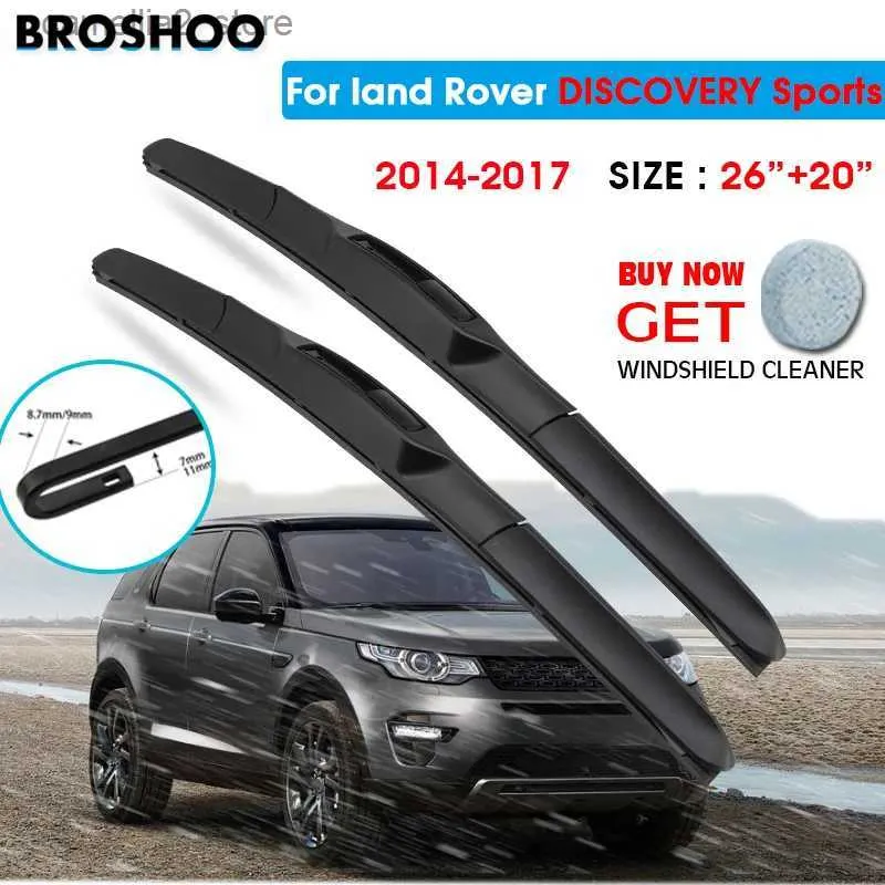 Windshield torkar biltorkarblad för Land Rover Discovery Sports 26 "+20" 2014-2017 Auto vindrutan Vindrutetorkare Blad Window Wash Arms Q231107