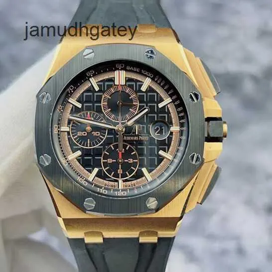 Ap Швейцарские роскошные наручные часы Epic Royal AP Oak Offshore Series 26401ro Дата Функция времени Розовое золото 18 карат/керамика Материал Автоматическое оборудование EYGM