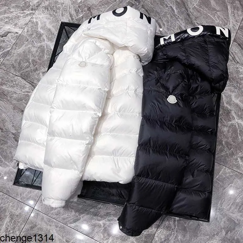 Mäns vinter Salzman Down Parkas Light Black White Puffer Man Italy italiensk lyx Jnwc