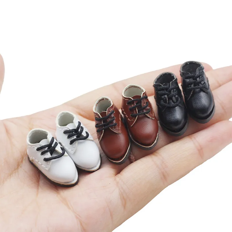 1 Pair Ob11 DOD 1/12 Bjd Doll Shoes For Body9 GSC YMY Obitsu 11 Molly Doll PU Leather Shoes High Quality Doll Accessories