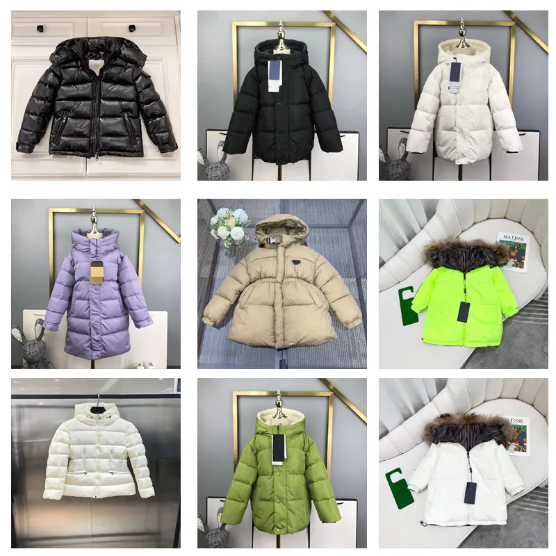 Crianças designer para baixo casaco jaqueta de inverno menino menina bebê outerwear jaquetas moda homens mulheres nova jaqueta geométrica carta impressa roupas inverno outono tamanho 90-160 cm