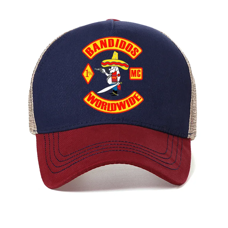 Ball Caps Bandidos Motorcycle Club Unisex Cotton Baseball Cap ...