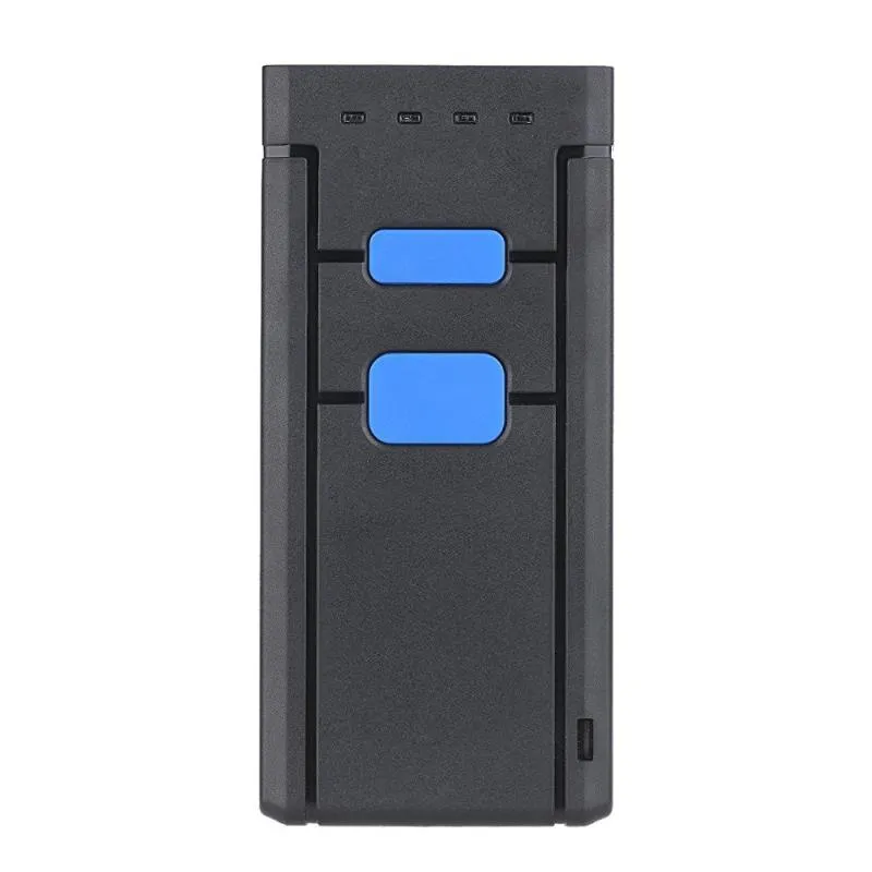Freeshipping Mini Wireless Bluetooth Barcode Scanners Barcode Scanners CCD Barcode Reader Portable Wireless One Size Red Light Csasf