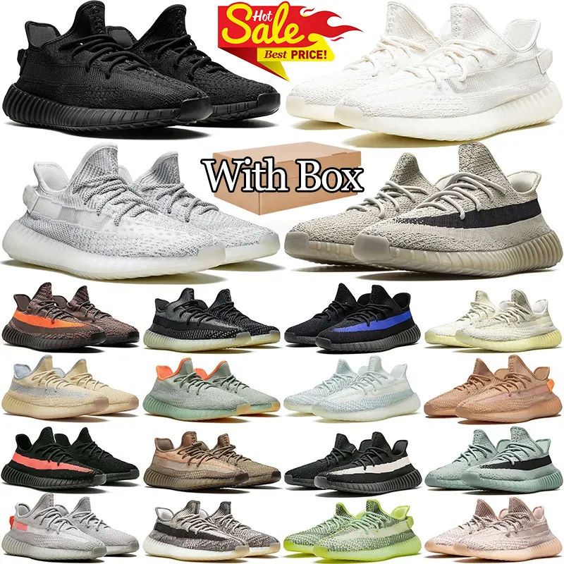 Med Box Designer Running Shoes Womens Mens Trainers Onyx Bone Bred Oreo Men Outdoor Sports Sneakers Storlek 5.5-13