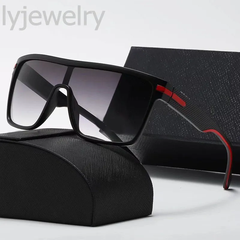 Gafas de diseñador irregulares gafas de sol de diseñador de lujo p lentes transparentes enteras escudo con estampado de leopardo luneta para hombre gafas de sol polarizadas deportivas para mujer de gama alta PJ040 B23