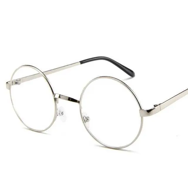 CALEE VINTAGE TYPE CIRCLE GLASSES 銀/茶 CALEE キャリー VINTAGE TYPE CIRCLE METAL GLASSES
