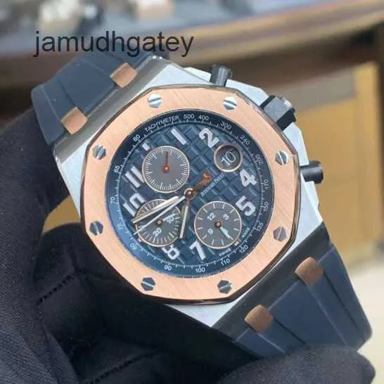 AP Swiss Luxury Wrist Watches Epic Royal AP Oak Offshore Series 26471Sr Room Gold Blue Plate Baoqilai Limited Edition Mens年代順のファッションレジャービジネスPN