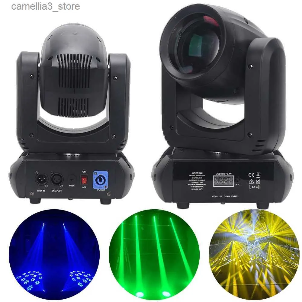 Moving Head Lights Yuer LED Spot 18 Rotating Prism / LED Beam 150W Moving Head Lighting For Discos DJ Party Bar Stage Equipment Concert Q231107