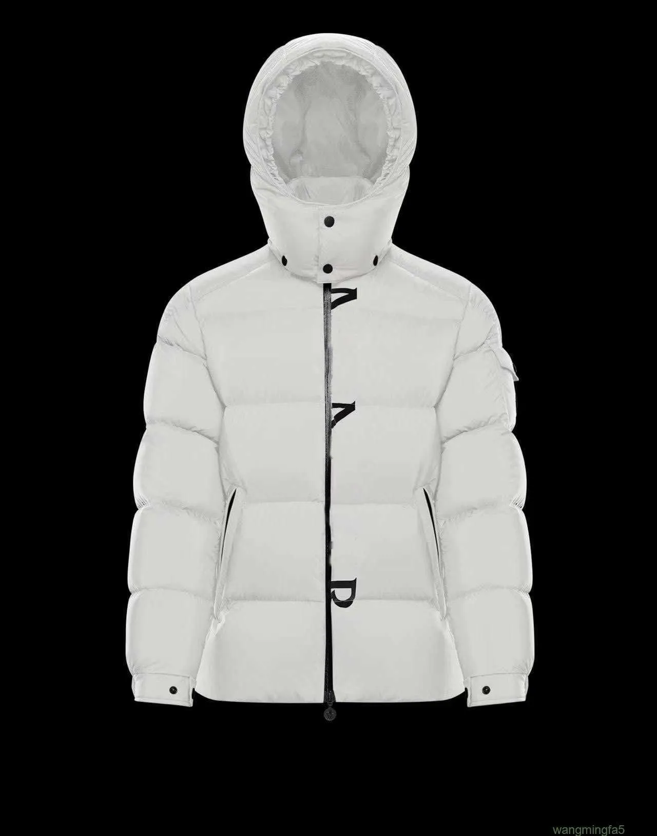 Parkas outerwear casacos design de moda para baixo jaqueta outono/inverno casaco com zíper carta impressão volta ed parka masculino jcd9