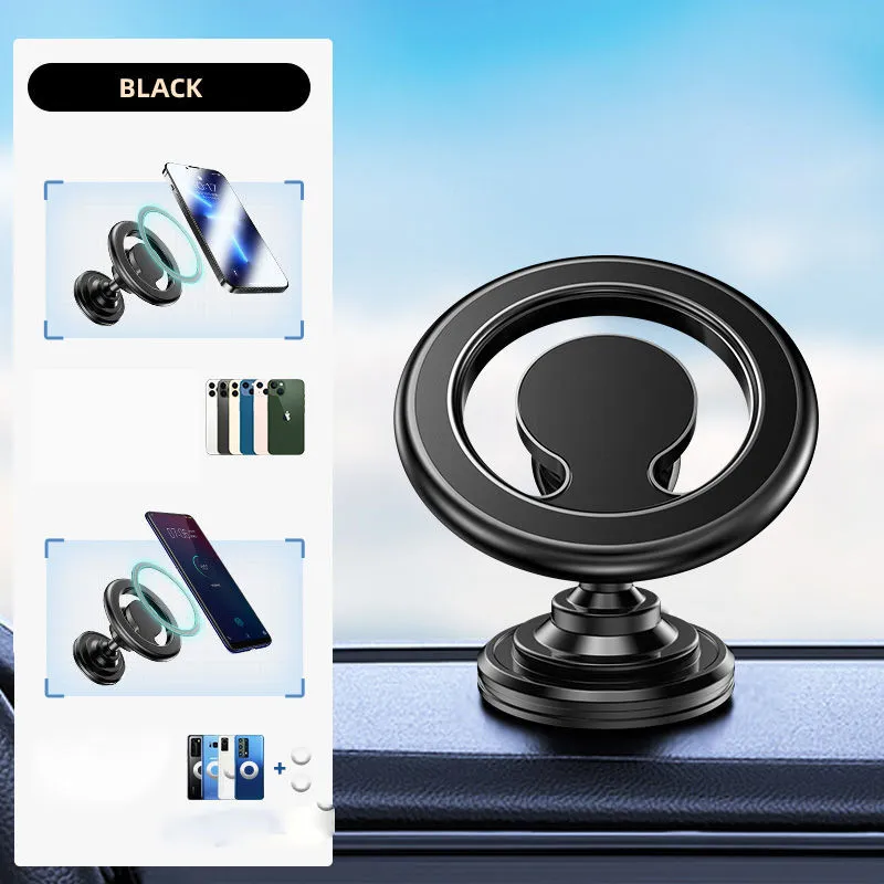 Magnetic Car Phone Holder Magnet Ring Smartphone Mobile Stand Cell GPS Support For iPhone 14 13 12 Huawei Samsung LG Air Vent Stable Holders Rear Seart Mount Bracelet