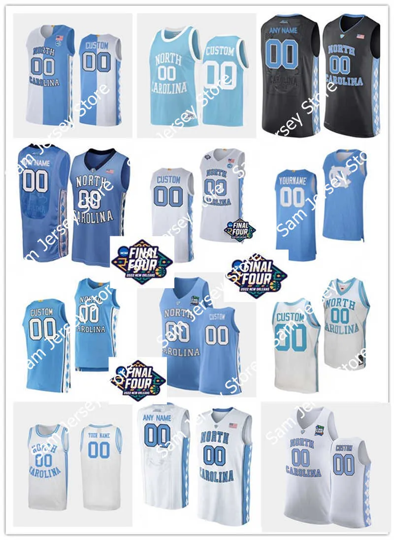 2022 Final Four Custom UNC North Carolina Tar Heels Maglia da basket 34 Duwe Farris 15 Rob Landry 25 Creighton Lebo 35 Ryan McAdoo 21 Will Shaver 30 Jackson Watkins