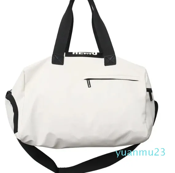 Уличные сумки, белая сумка для фитнеса для тренажерного зала, женская сумка через плечо, спортивная йога, разделительный карман для сухого и влажного плавания с отделением для обуви