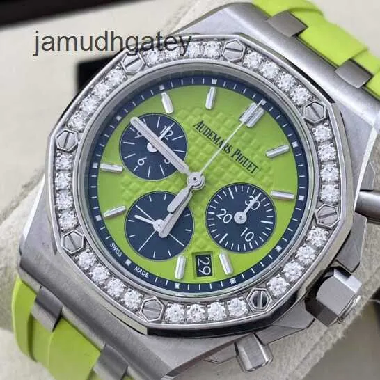 Ap Швейцарские роскошные наручные часы Royal AP Oak Offshore Series 26231st Прецизионный стальной зеленый циферблат Оригинальный бриллиант Женская мода Досуг Бизнес Спортивная техника w R3