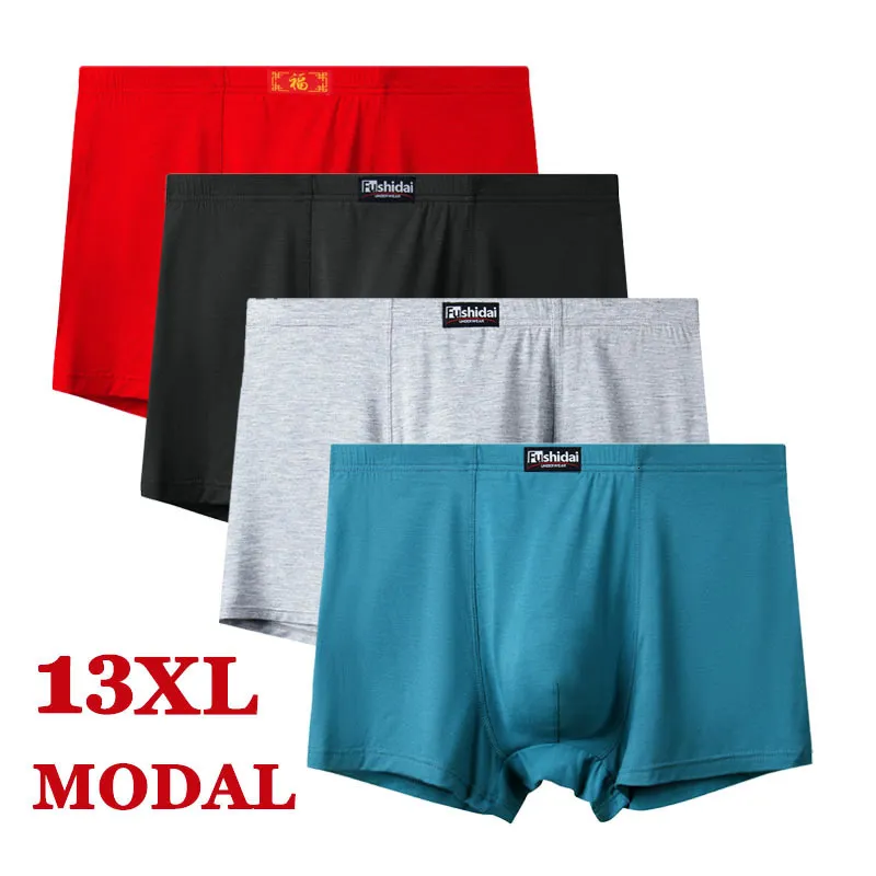 Caleçons 4 pièces/lot 13XL module boxer homme boxer homme sous-vêtements homme sous-vêtements homme sous-vêtements homme 230407