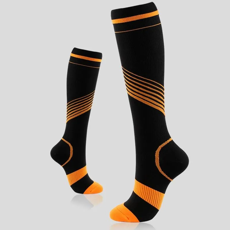 Chaussettes de sport 3 paires de bas d'allaitement en nylon de compression Spécialisé pour le cyclisme en plein air Respirant