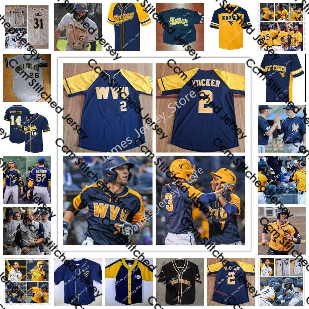 2022 NCAA Custom W V U Stitched Baseball Jersey 33 DAYNE LEONARD BEAU LOWERY 40 AIDAN MAJOR 35 DEATON OAK 37 ZACH OTTINGER DANIEL OUDERKIRK CARLSON REED 29 JIMMY SADLER