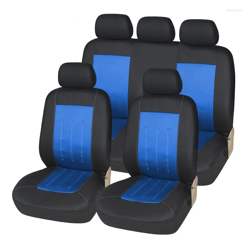 Housses de siège de voiture ensemble complet Suture multicolore Durable mode universelle accessoires intérieurs de haute qualité