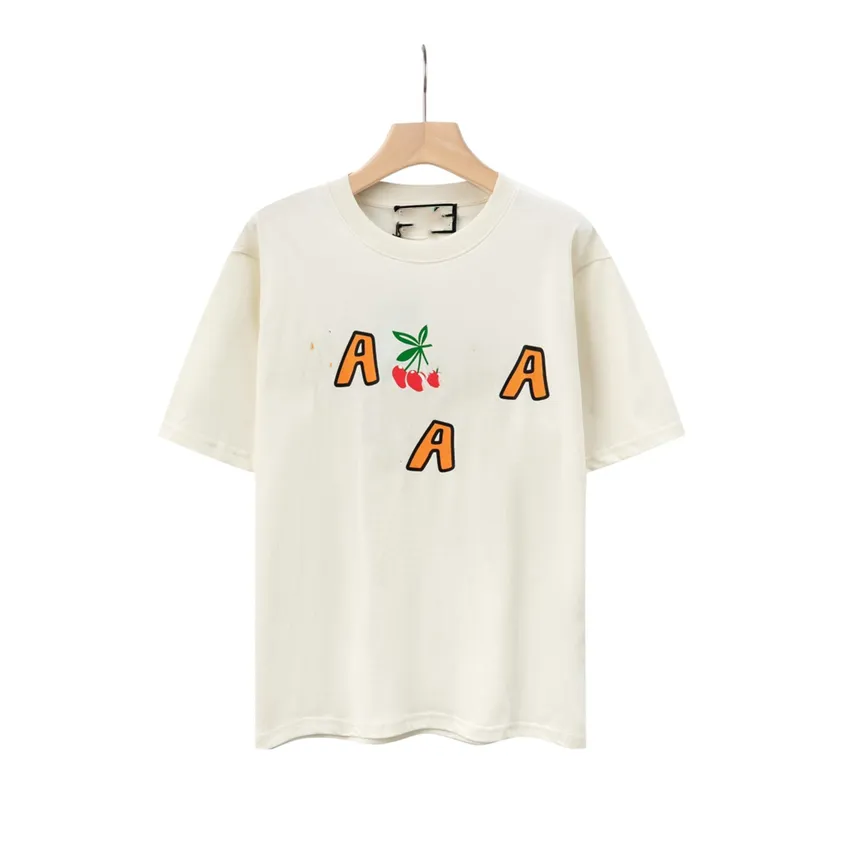 メンズTシャツファッションメンズTシャツ2023 GGITY新しいコットンソフトアンチリンクルレトロ装飾印刷レターカジュアル学生愛好家半袖013-07