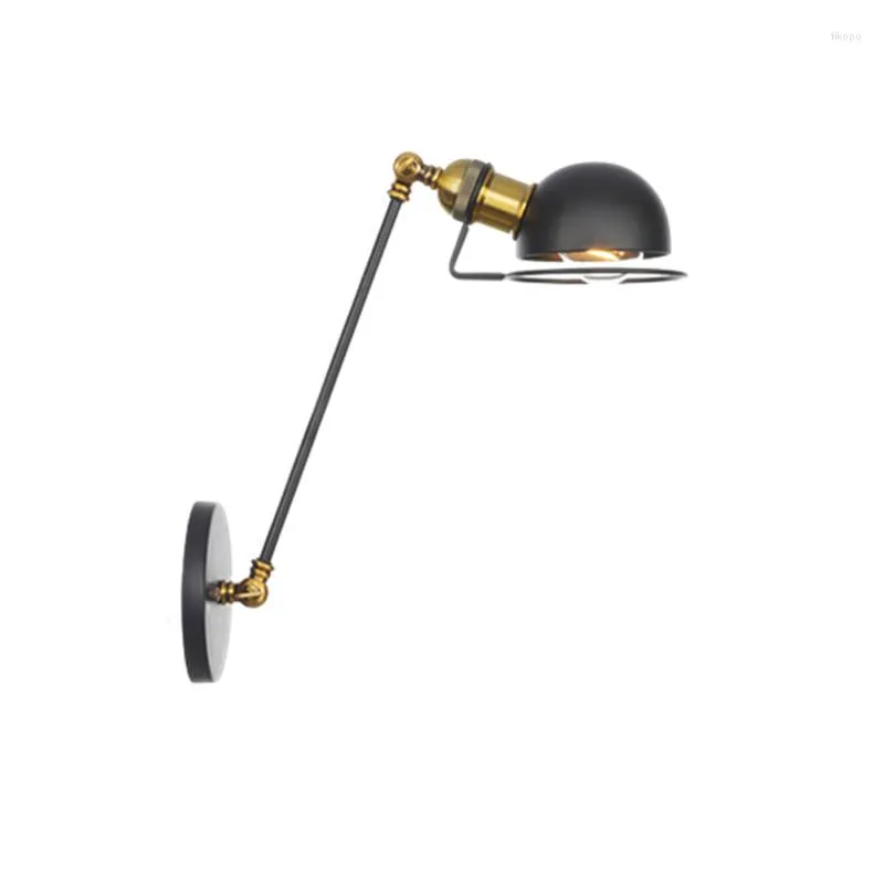 Vägglampa inomhus fixtur sovrum spegel trapp vintage guld arm industriell ljus loft dekor bredvid retro sconce