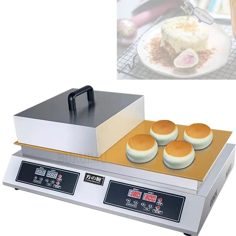 Máquina de soufflé Dorayaki, máquina de muffins comercial, placa a la parrilla de cobre puro, máquina de soufflé con pantalla Digital inteligente