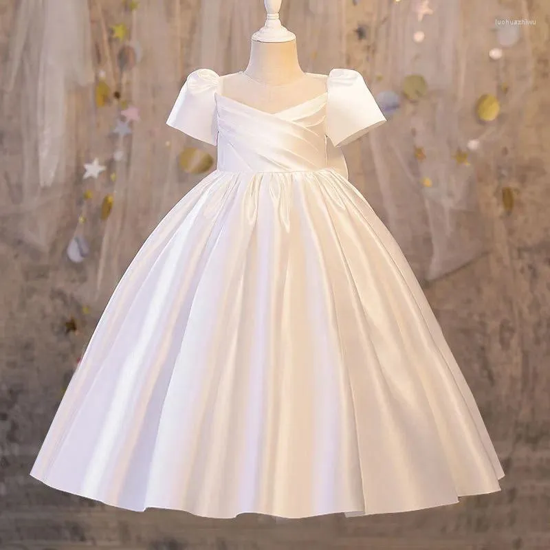 Платья для девочек, платье с цветочным узором для девочек на свадьбу, детское вечернее платье принцессы, длинное платье, детское официальное платье, одежда