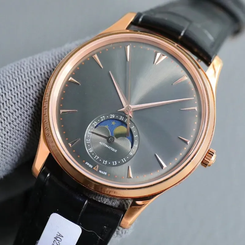 High Quality Mens Automatic Moon Phase Master Watch With 18K Gold Wrapping,  29.5 Days Display, And Multi Functional Lunar Rdo Calendar From Zgs123456,  $497.41 | DHgate.Com