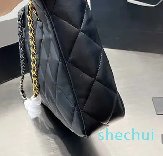 고급 가방 다이아몬드 격자 체인 토트 여성 디자이너 핸드백 어깨 상점 열린 지갑 진짜 가죽 패션 레터 골드 실버 하드웨어
