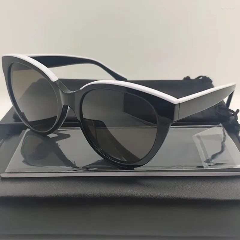 Солнцезащитные очки из ацетата, модные овальные женские вечерние черные, белые брендовые дизайнерские футуристические женские летние солнцезащитные очки UV400