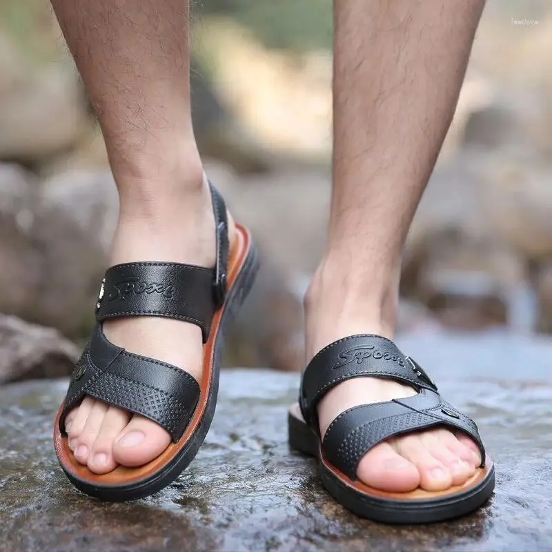 Sandales d'été pour hommes, chaussures de plage décontractées, vente en gros