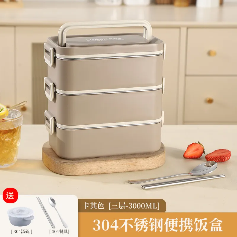 Multi-layer Lunch Box Big Capacity Food Grade Stainless Steel Bento Box