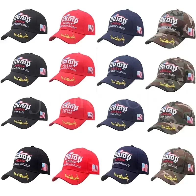 Party Donald Trump 2024 Hats US Presidential Election Baseball Caps Adjustable Outdoor Sports Trump Hat