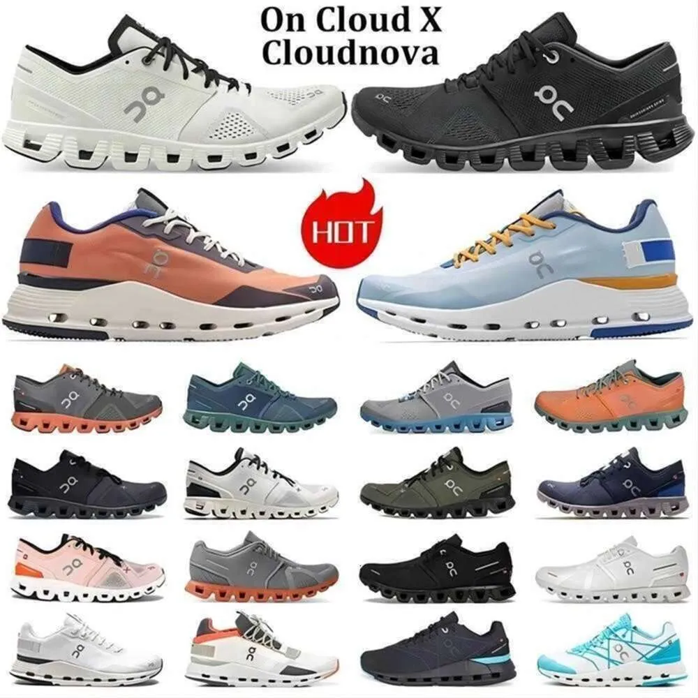 Oncloud Shoes Cloud Running X 1 on 5 신발 Cloudnova Form Terracotta Forest Z5 White Cyan Orange Sea Green Lightweight Shock Shop 흡수 편안한 통기성 남성 WO