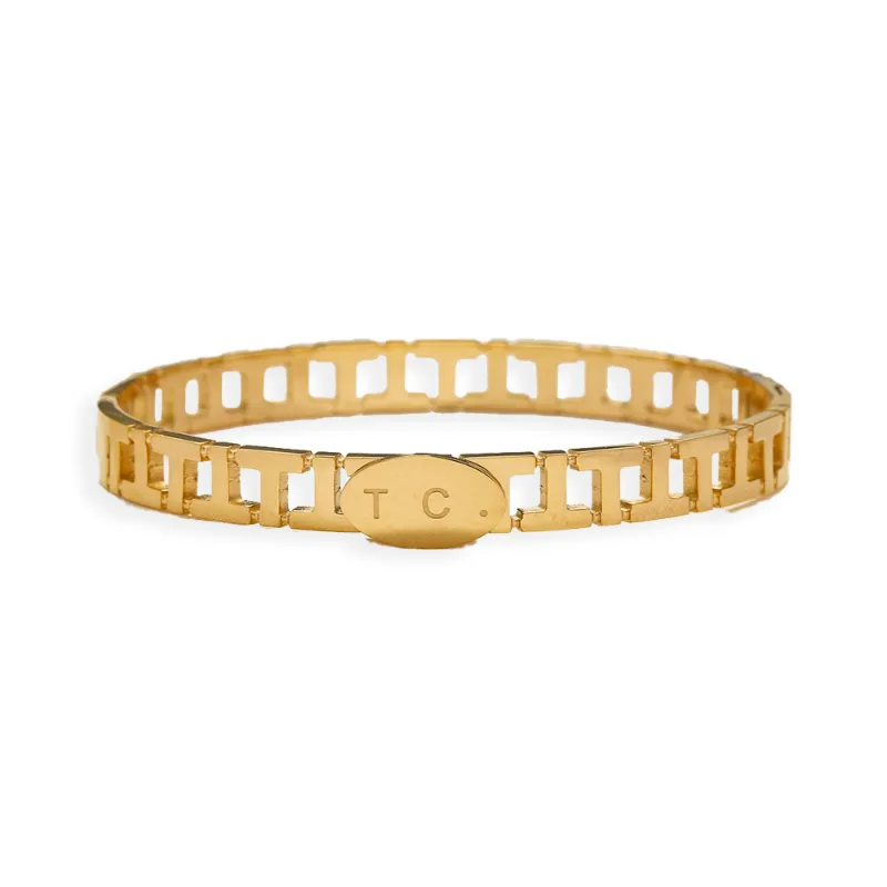 Pulseira de pulseira de presente de grife Europa Brand 18k Bracelete de ouro clássico Design clássico Spring Love Bracelet Luxury Stainless Aço Jóias Bangle