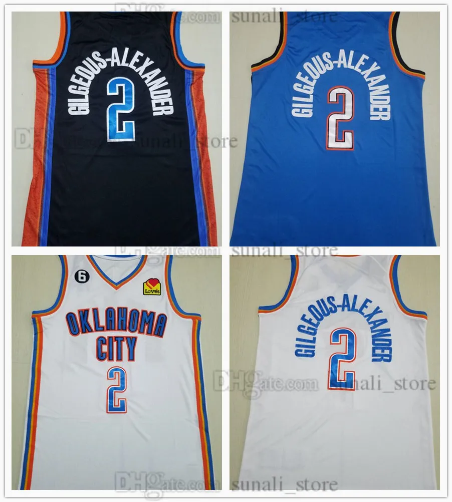 Shai Gilgeous-Alexander 2024 City Basketball Jerseys Gray Blue