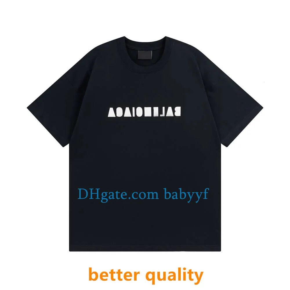 T-shirts de créateurs pour hommes T-shirts de version de niveau supérieur Conception de lettre inversée Sweat-shirts streetwear de mode T-shirts en tissu avancé T-shirts pour femmes Marque de luxe de grande taille