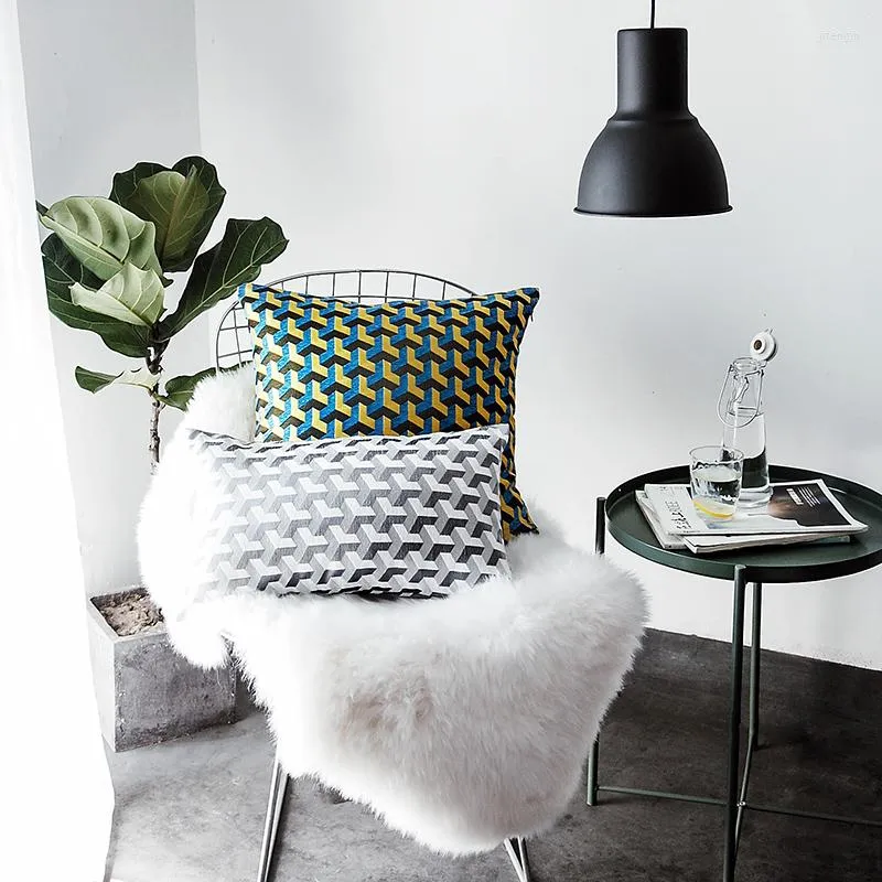 Kussen kerstomslag decoratieve kast moderne kunst mode abstract solide geometrische coussin kamer beddengoed sofa decor