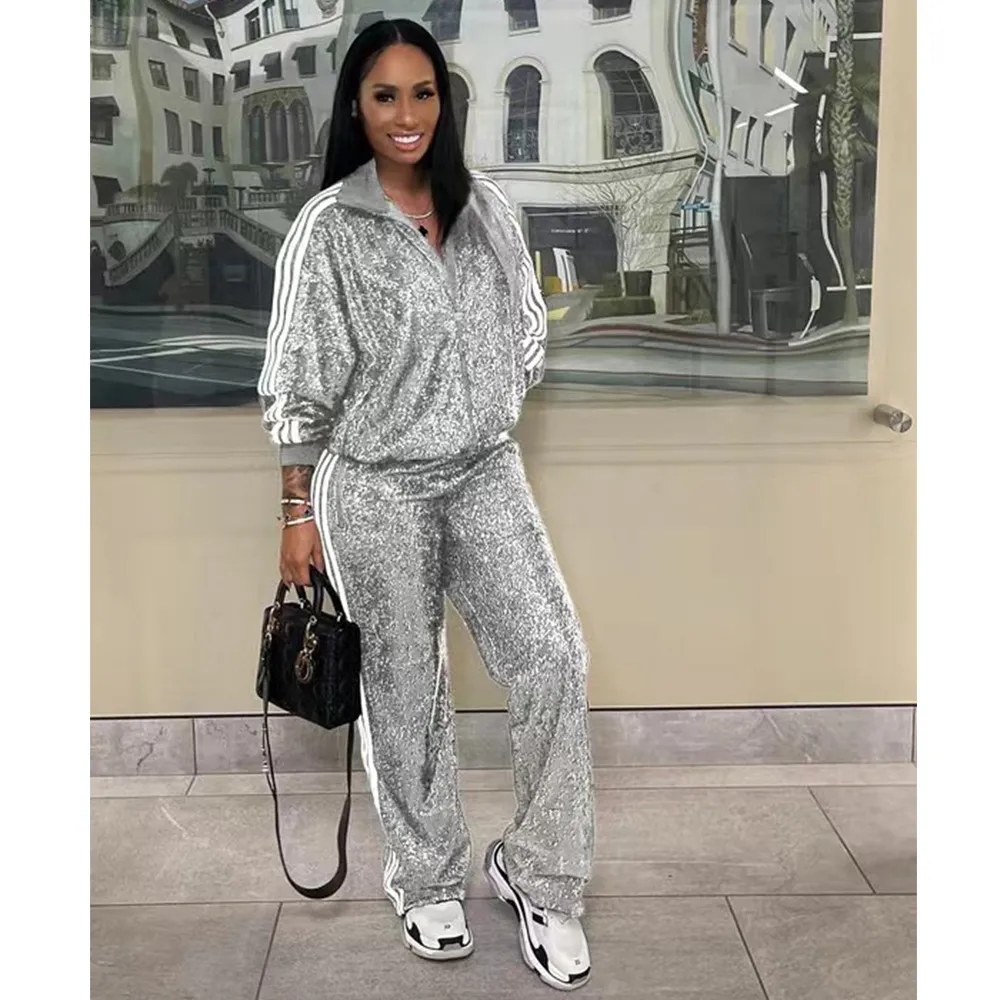 Sequin tracksuit womens sale