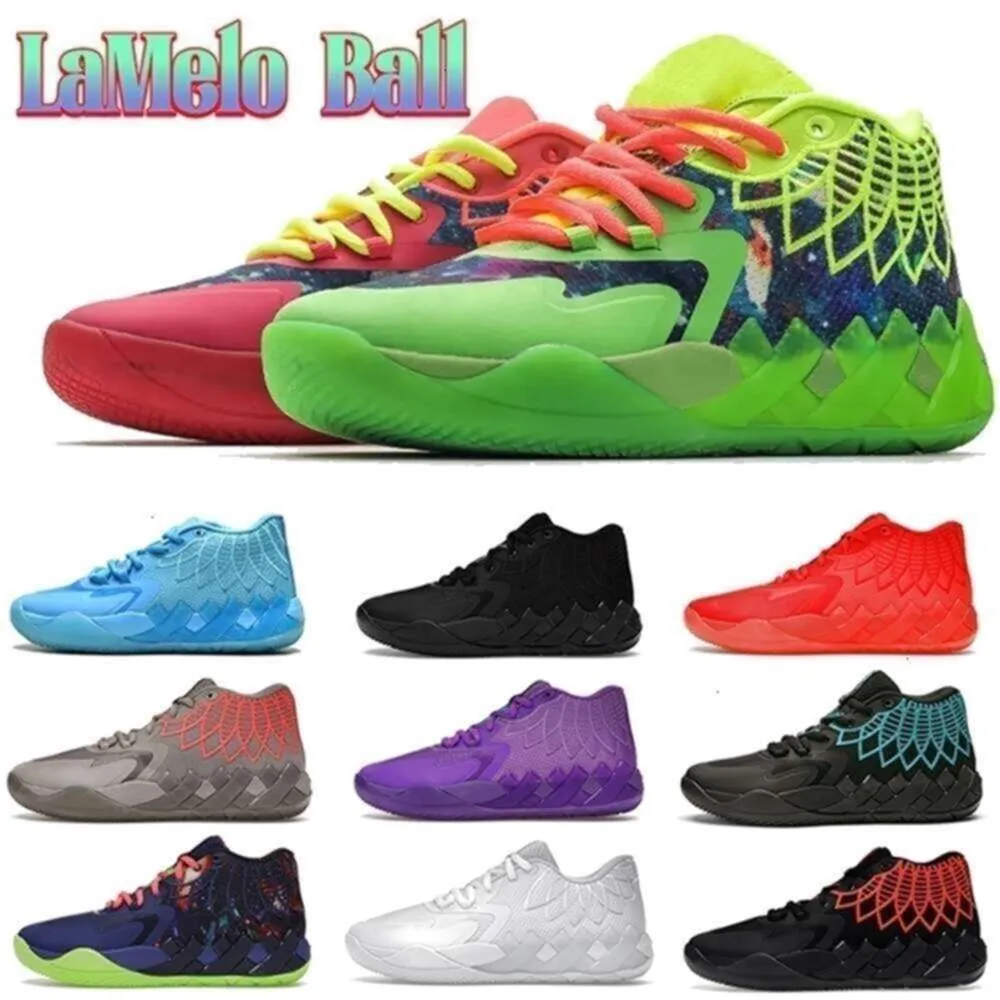 MB.01 Sneakers Designer LaMelo Ball Shoes For Men Purple Glimmer, Red