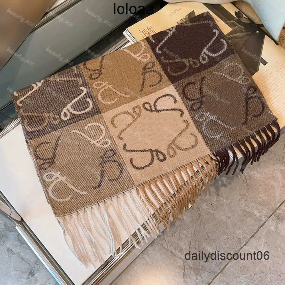 Bea Odlj Wrap Lowewe Lowe Loewees Loeewe Marke Jacquard Designer Schal Pashmina für Damen Herren Warme Schals Mode Klassiker Imitieren Kaschmirwolle Lange Schals Schals Bea Odlj