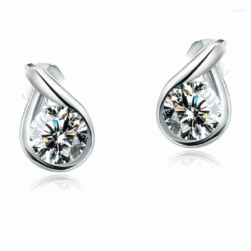 Stud Earrings RONGQING Tears Shaped Zircon For Women High Quality Jewelry Gift Sisters