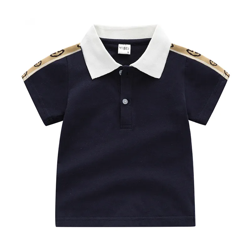 Polo en coton à manches courtes pour enfants, chemise de sport pour bébés garçons, hauts respirants, vêtements pour enfants de 2 à 6 ans