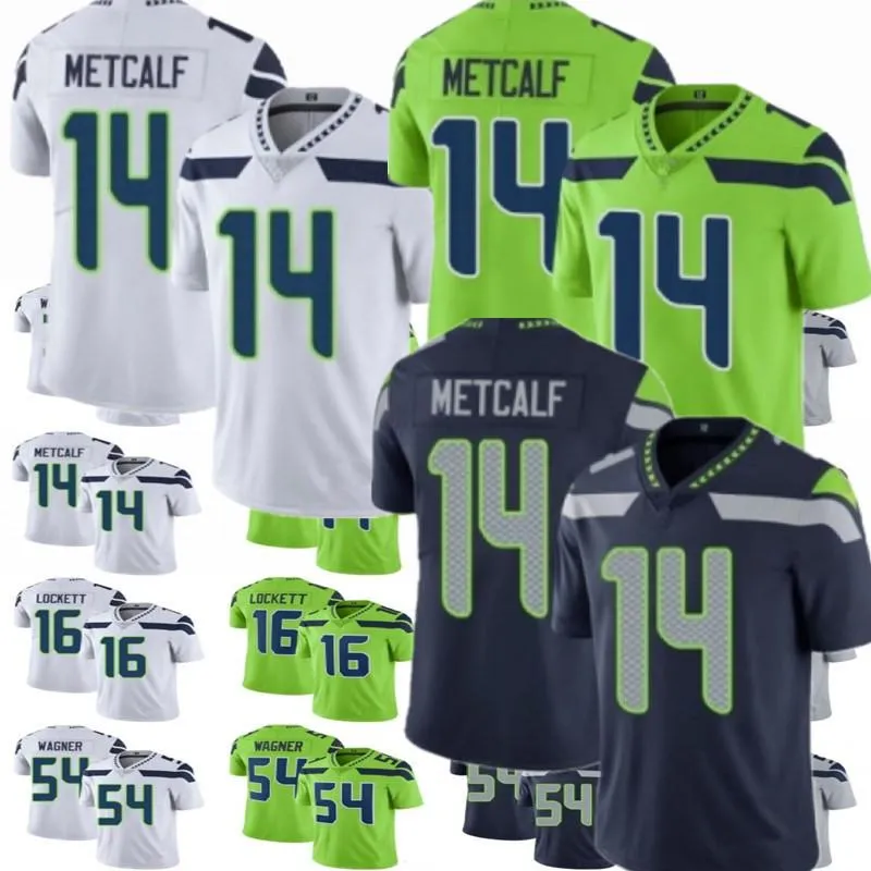 Cheap 14 DK Metcalf Jersey Custom 7 Geno Smith Men Women youth 33 Jamal Adams Tyler Lockett Chris Carson Jordyn Brooks Kenneth Walker III Football Jerseys